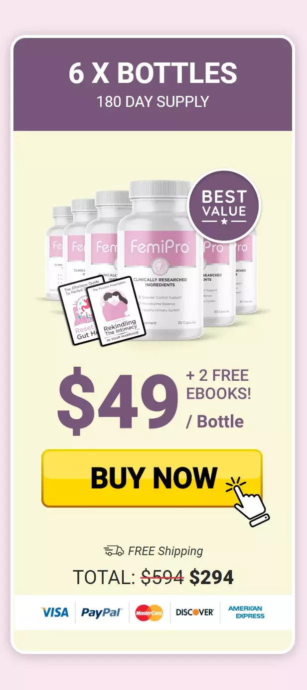 FemiPro™ 6 bottles pricing